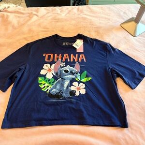 Disney Stitch 'Ohana Navy Blue T-Shirt